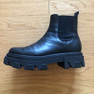 Sam Edelman Black Lug Sole Boot